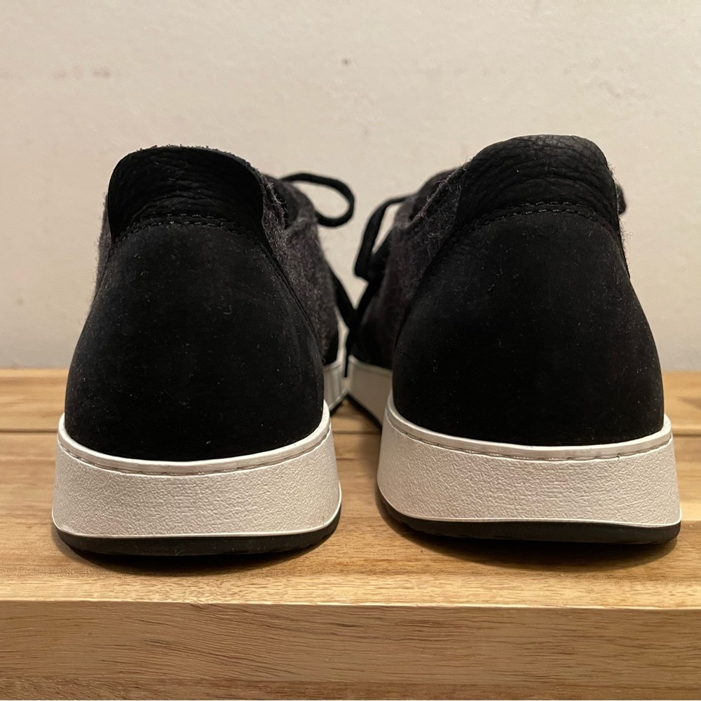 Glerups Langdal Charcoal Wool & Black Leather Sneakers - Size EU 39 - NWOB - Picture 5 of 7